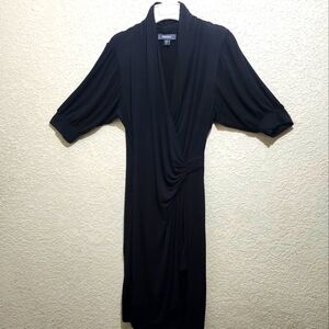 Karen Kane Deep V- Neck Wrap Dress